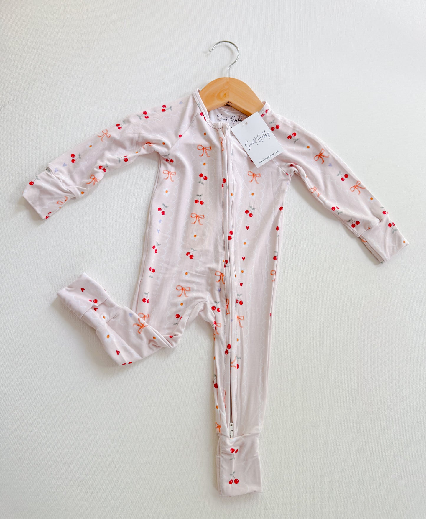 Cherry Bow Pajama set