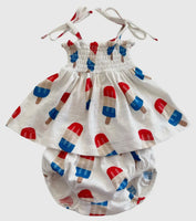 Popsicle /Organic Smocked Set