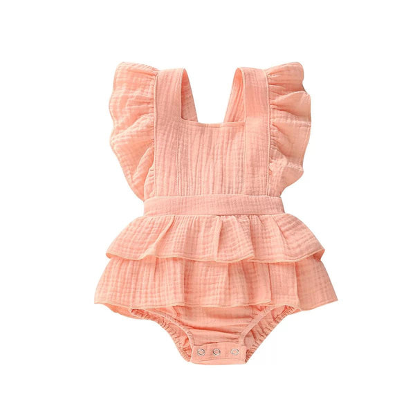 Faith Romper-Peach - Sweet Gabby