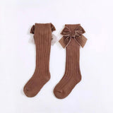 Velvet Bow Socks - Sweet Gabby