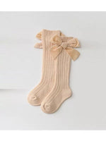 Velvet Bow Socks - Sweet Gabby