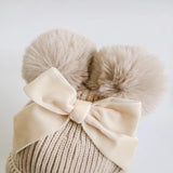 Pom Pom Beanie - Cream - Sweet Gabby