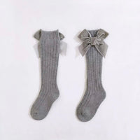 Velvet Bow Socks - Sweet Gabby