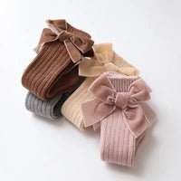 Velvet Bow Socks - Sweet Gabby